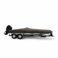 Eevelle Boat Cover BASS BOAT Wide Inboard Fits 23ft 6in L up to 96in W Charcoal SBWBB2396-CHG
